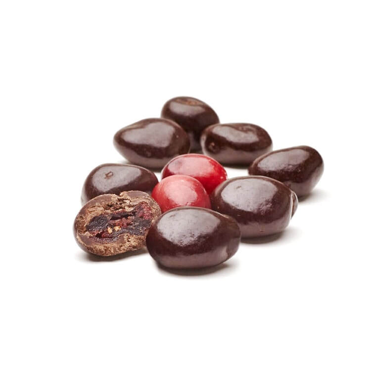 Belgian Chocolate covered cranberries Castle Hill Chocolate